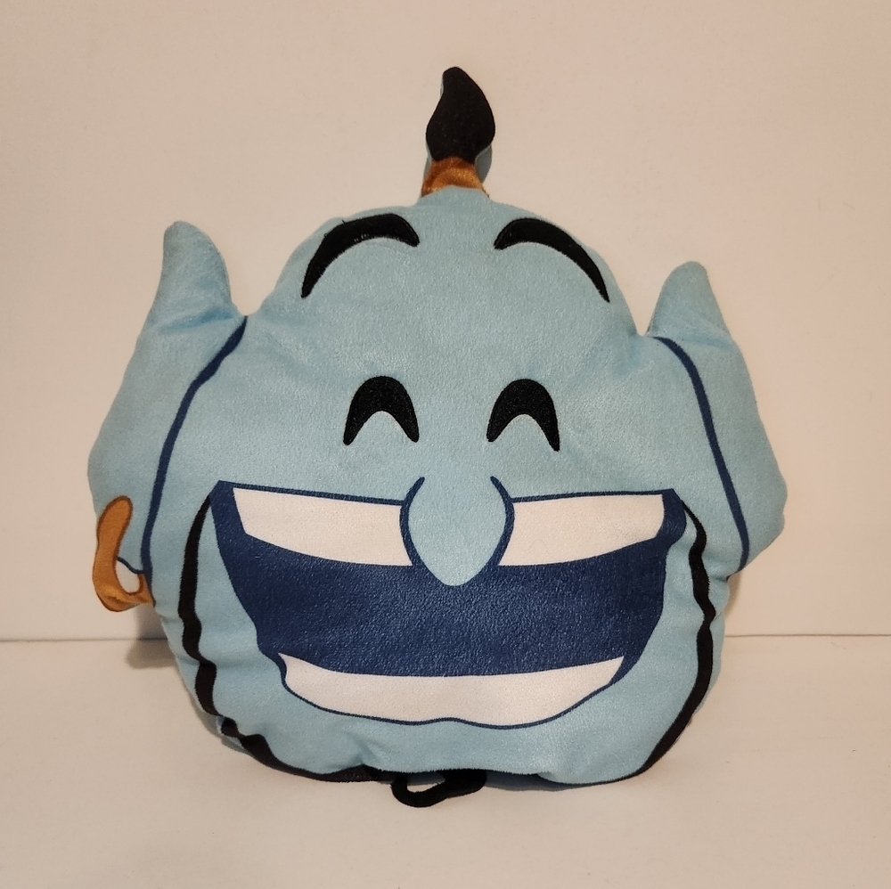 12” Disney Emojis Aladdin Genie Face Plush Pillow